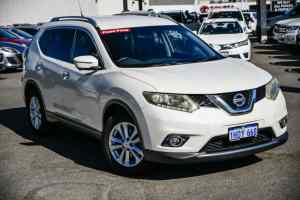 2014 Nissan X-Trail T32 ST-L (4x4) White Continuous Variable Wagon