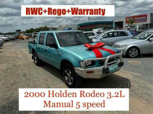 2000 Holden Rodeo TFR9 LX 5 Speed Manual Space Cab Chassis