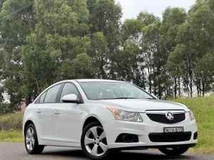2013 Holden Cruze Equipe JH MY14 White 6 Speed Automatic Sedan Low Kms Log Books 