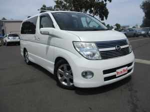 2010 Nissan Elgrand E51 Highway Star White Automatic People Mover