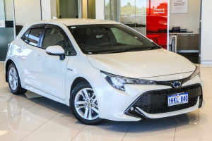 2019 Toyota Corolla ZWE211R SX E-CVT Hybrid Crystal Pearl 10 Speed Constant Variable Hatchback
