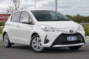 2019 Toyota Yaris NCP130R MY18 Ascent Glacier White 4 Speed Automatic Hatchback Busselton Busselton Area Preview