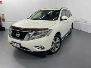 2015 Nissan Pathfinder R52 MY15 Ti X-tronic 4WD White 1 Speed Constant Variable Wagon