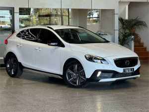2015 Volvo V40 Cross Country M Series MY16 D4 Adap Geartronic Luxury White 8 Speed Sports Automatic