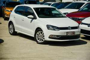2016 Volkswagen Polo 6R MY16 81TSI DSG Comfortline Pure White 7 Speed Sports Automatic Dual Clutch