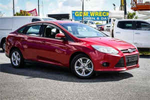 2015 Ford Focus LW MkII MY14 Trend PwrShift Red 6 Speed Sports Automatic Dual Clutch Sedan Archerfield Brisbane South West Preview