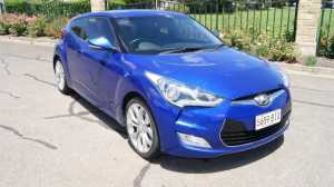 2012 Hyundai Veloster FS Blue 6 Speed Manual Coupe Blair Athol Port Adelaide Area Preview