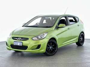 2013 Hyundai Accent RB Active Green 5 Speed Manual Hatchback