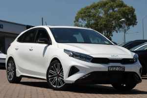 2023 Kia Cerato BD MY24 GT DCT Snow White Pearl 7 Speed Automatic Hatchback