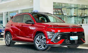 2023 Hyundai Kona SX2.V1 MY24 Premium AWD N Line Red 8 Speed Sports Automatic Wagon Hoppers Crossing Wyndham Area Preview