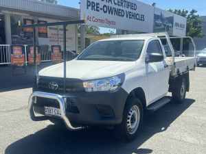 2023 Toyota Hilux GUN135R Workmate 4x2 Hi-Rider Glacier White 6 Speed Manual Cab Chassis