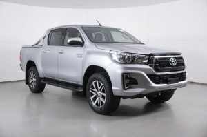 2018 Toyota Hilux GUN126R MY19 SR5+ (4x4) Silver 6 Speed Automatic Double Cab Pick Up