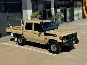 2023 Toyota Landcruiser Vdjl79R Workmate Double Cab Gold 5 Speed Manual Cab Chassis