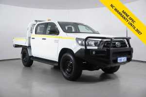 2022 Toyota Hilux GUN126R SR (4x4) Steel Wheels White 6 Speed Automatic Double Cab Chassis