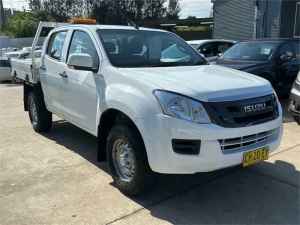 2016 Isuzu D-MAX MY15 SX Crew Cab 4x2 High Ride White 5 Speed Sports Automatic Cab Chassis