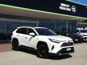 2022 Toyota RAV4 Axah54R Cruiser eFour White 6 Speed Constant Variable Wagon Hybrid Victoria Park Victoria Park Area Preview