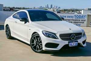 2016 Mercedes-Benz C-Class C205 C43 AMG 9G-Tronic 4MATIC White 9 Speed Sports Automatic Coupe