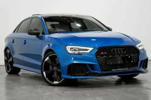 2020 Audi RS 3 8V MY20 2.5 TFSI Quattro Carbon Editn Blue 7 Speed Auto S-Tronic Sedan