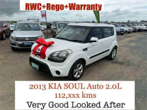 2013 Kia Soul AM MY12 White 6 Speed Automatic Hatchback Archerfield Brisbane South West Preview