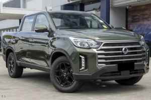 2024 Ssangyong Musso Q261 MY24 Ultimate Luxury Crew Cab Green 6 Speed Sports Automatic Utility