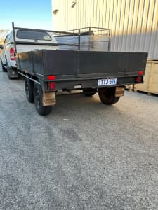 8x6 Flat top 2ton Loadstar trailer, with camping sliding table, spare wheel