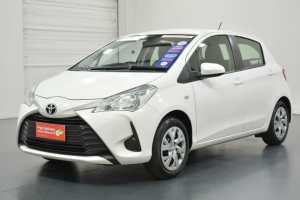 2019 Toyota Yaris NCP130R MY18 Ascent White 4 Speed Automatic Hatchback