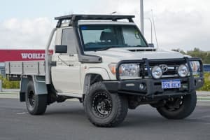2020 Toyota Landcruiser VDJ79R GXL (4x4) French Vanilla 5 Speed Manual Cab Chassis Busselton Busselton Area Preview