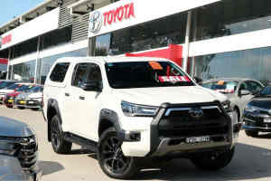 2021 Toyota Hilux GUN126R Rogue Double Cab White 6 Speed Sports Automatic Utility