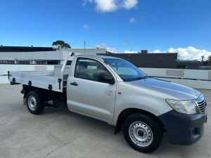 2012 Toyota Hilux TGN16R MY12 Workmate 4x2 Silver 4 Speed Automatic Cab Chassis Mornington Mornington Peninsula Preview