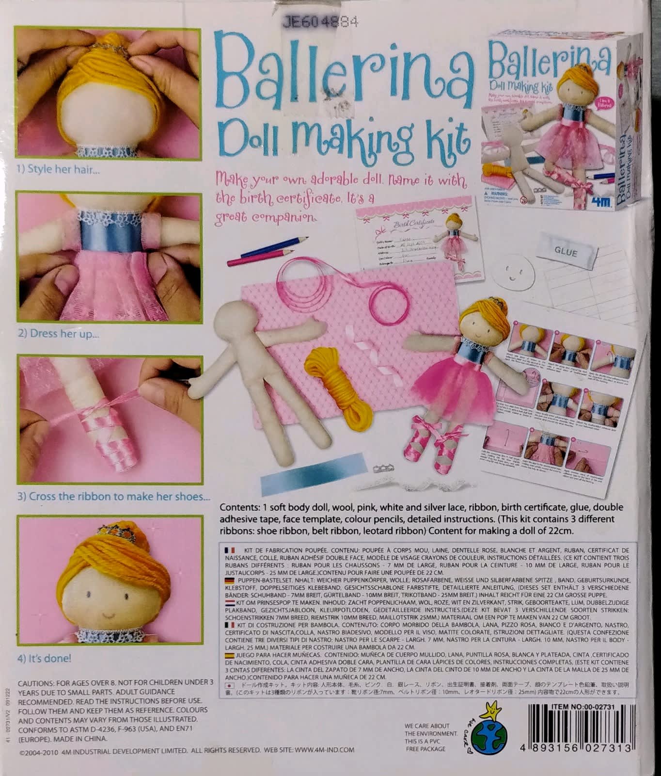 4M Ballerina Doll Making Kit