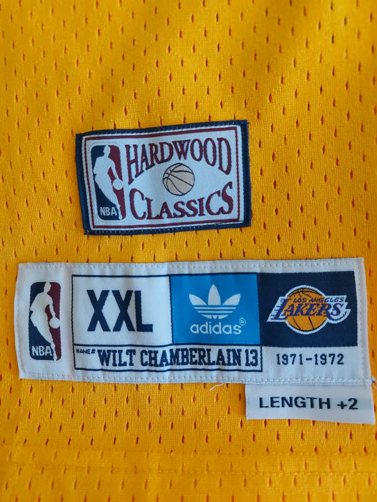 LA Lakers Lonzo Ball Jersey Adidas Swingman Large Length+2 NBA