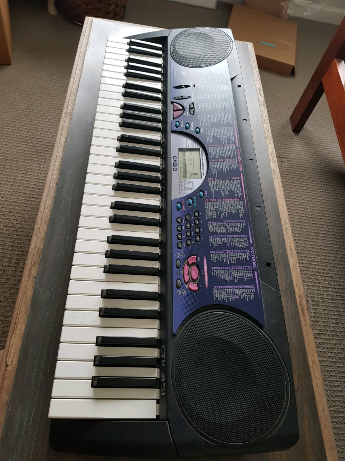 Piano casio online ctk 451