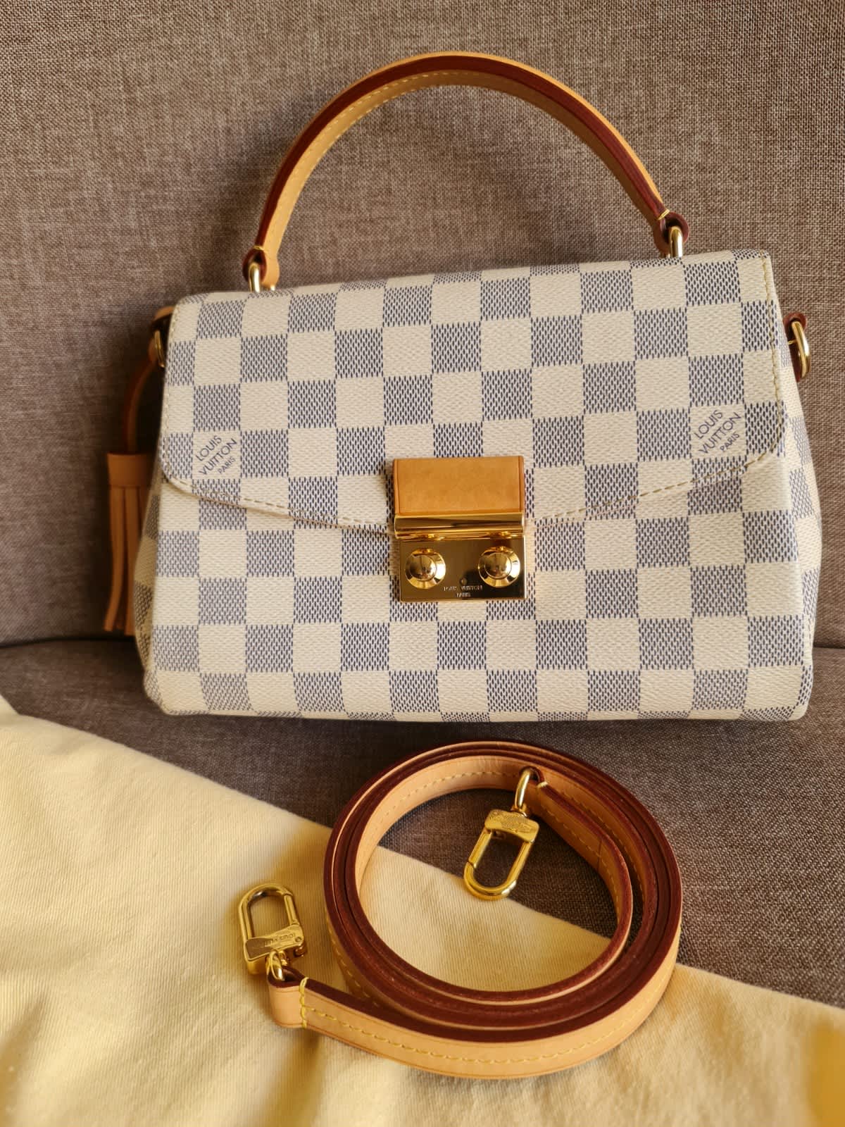 Louis Vuitton Damier Azur Croisette - Neutrals Crossbody Bags