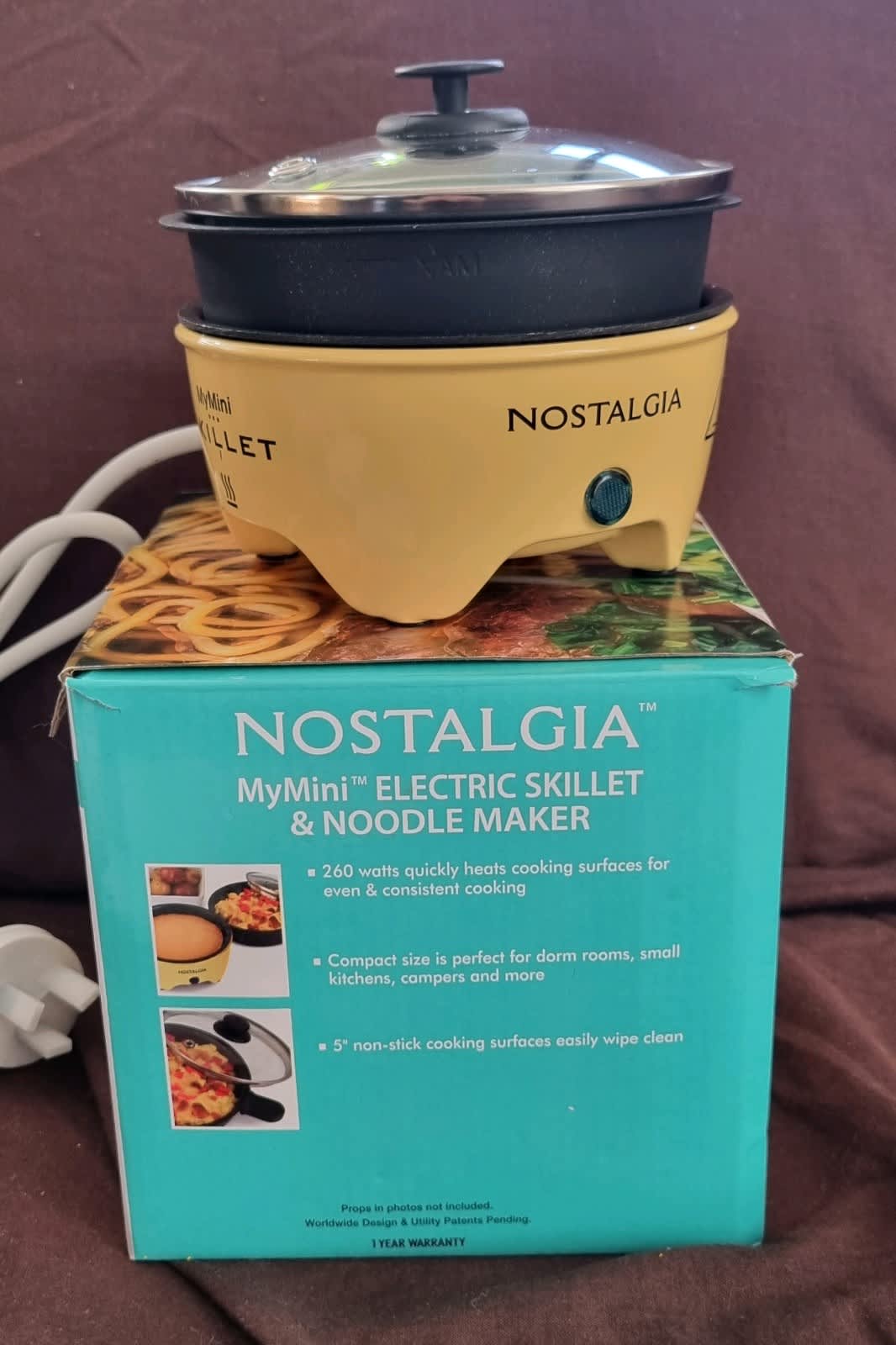 Nostalgia Mymini Electric Skillet & Noodle Maker for Sale in