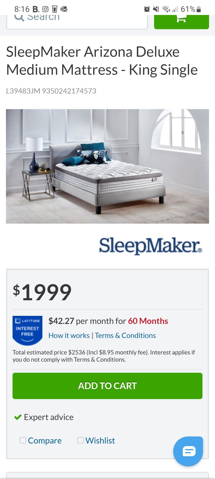 sleepmaker arizona deluxe