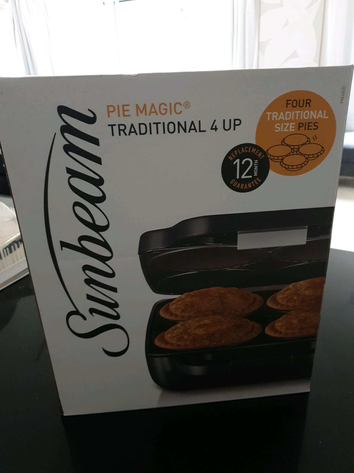 Sunbeam Pie Magic Traditional Pie Maker 4-Up In Grey PM4800