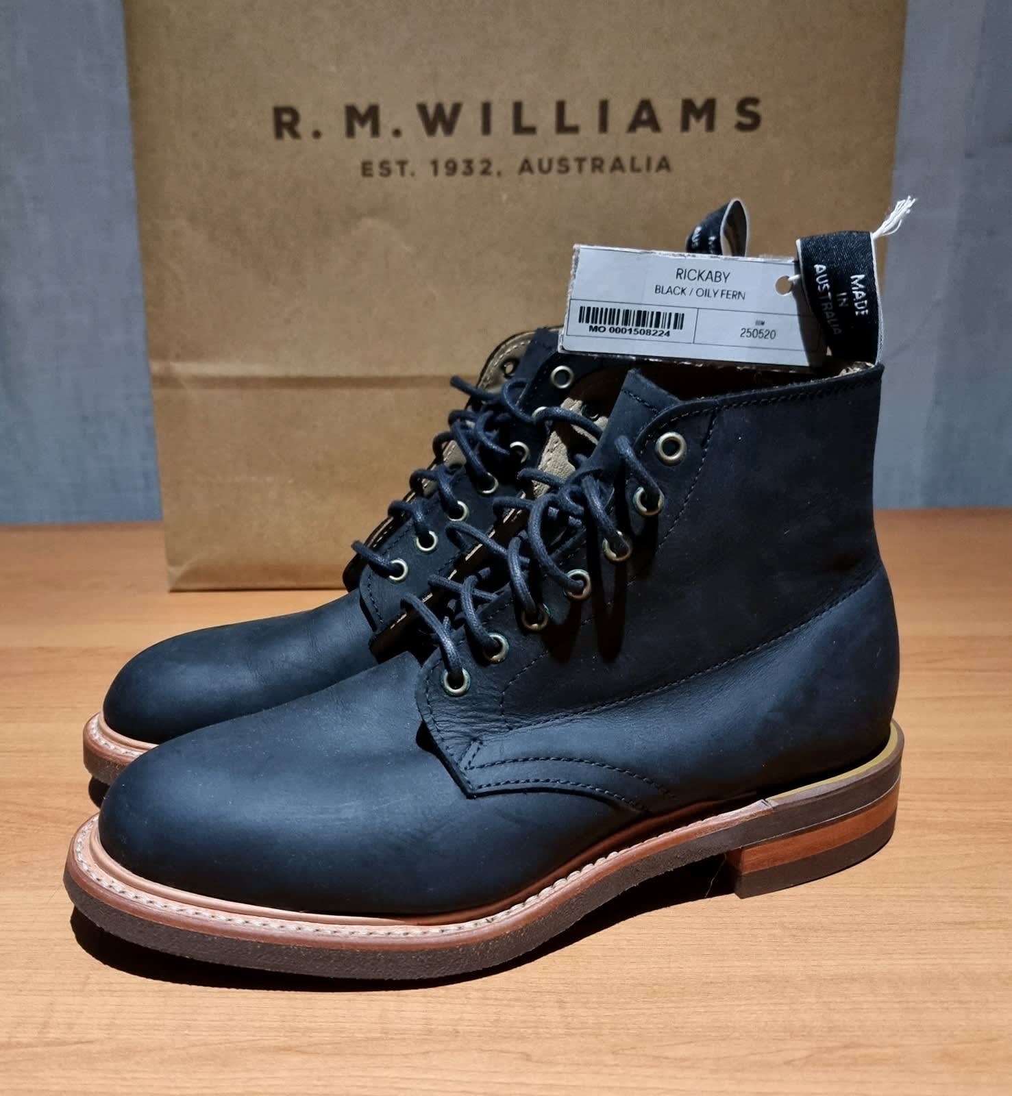 RM Williams Dynamic Flex Craftsman Boot Black 6g