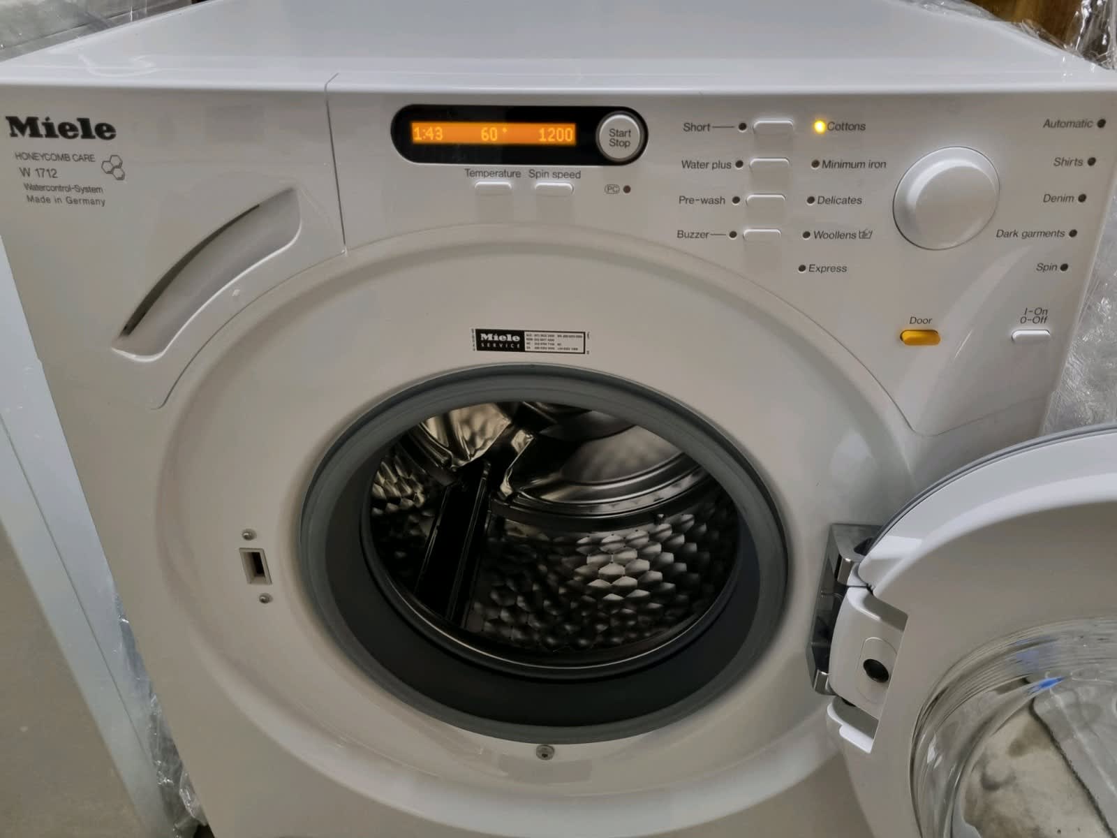 miele w1712 capacity