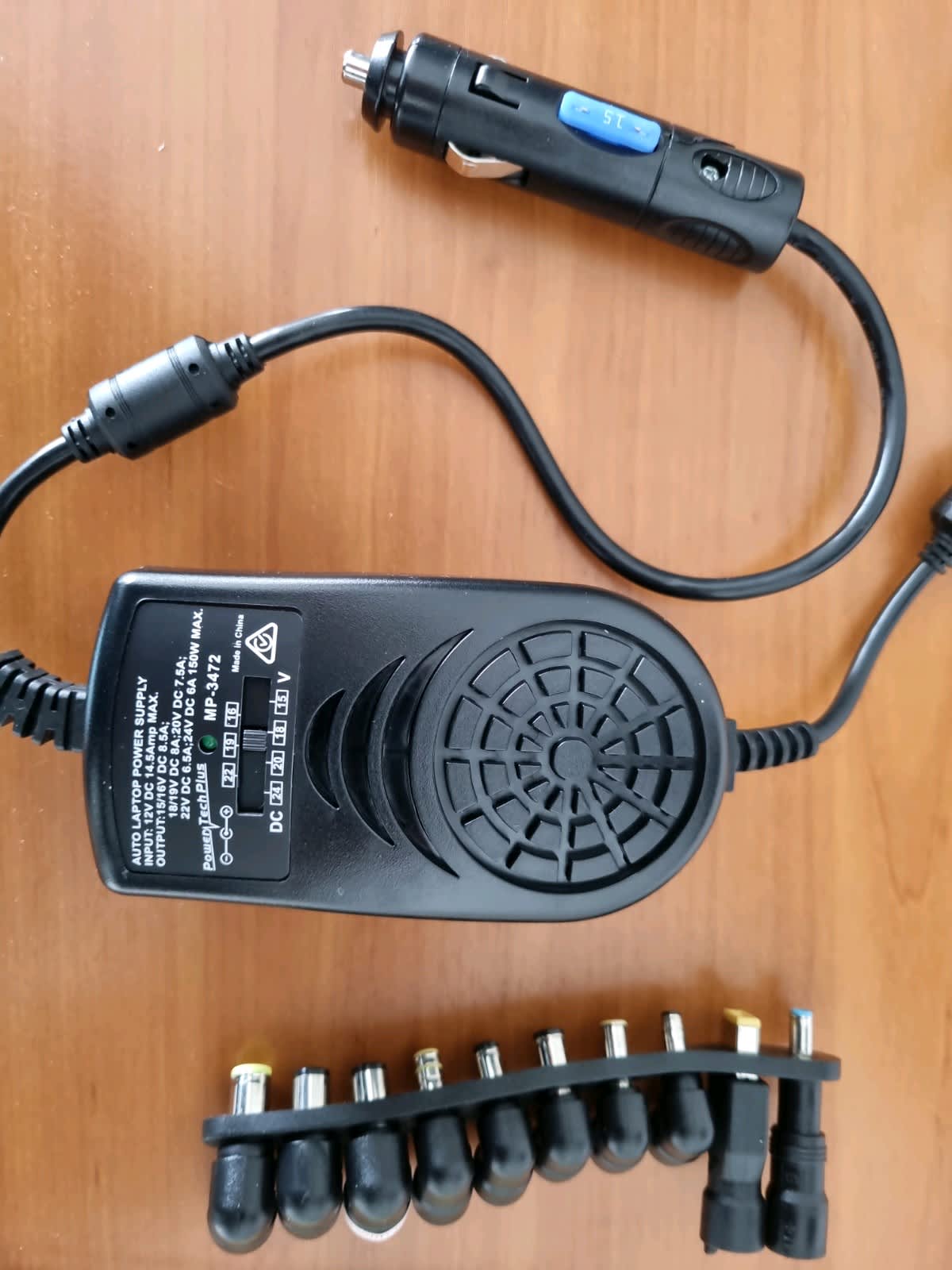 Powertech 12VDC to 240V AC 7.5A Adaptor 
