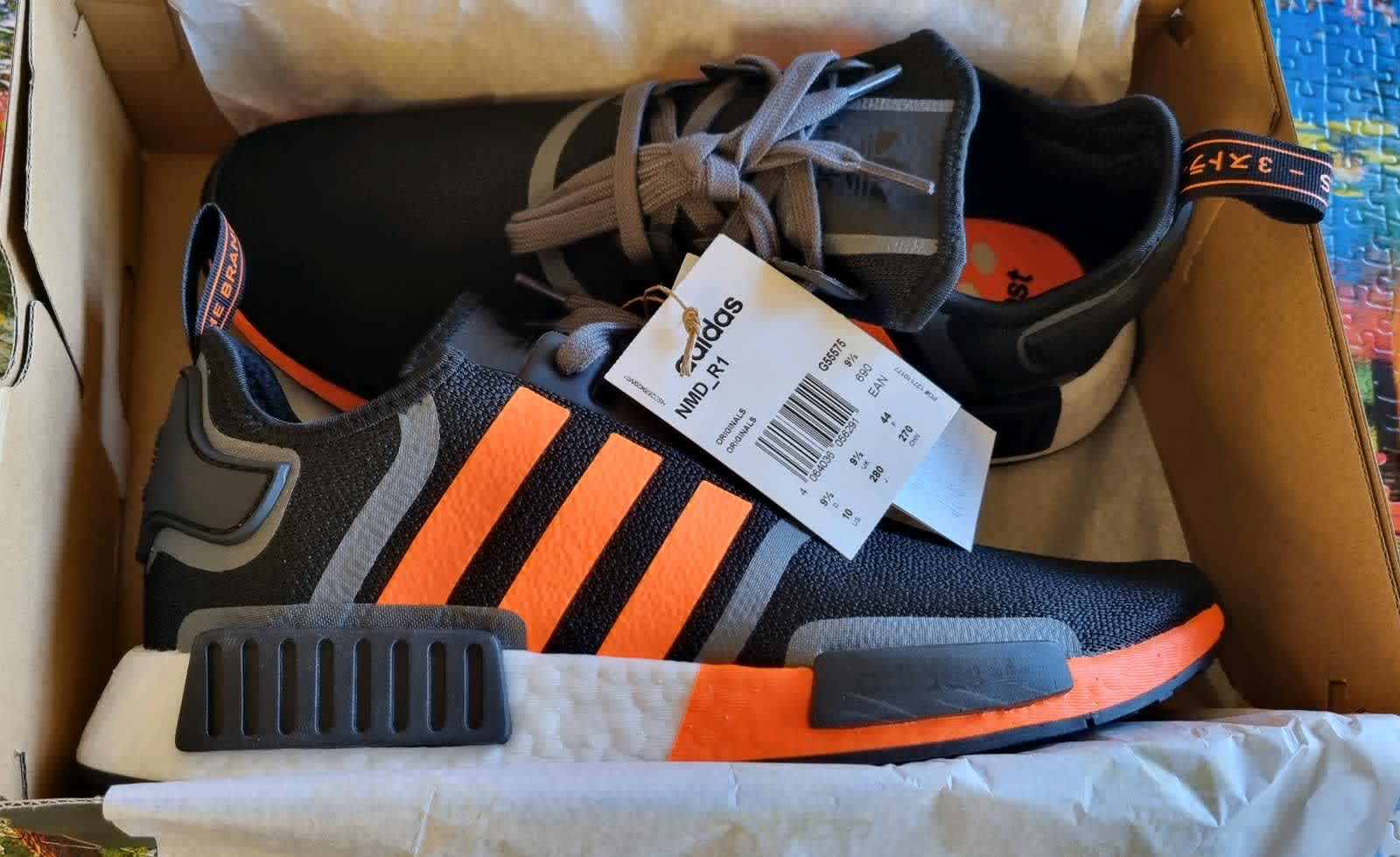 Adidas Originals NMD R1 Screaming Orange Black G55575 Running Sneaker  Fashion