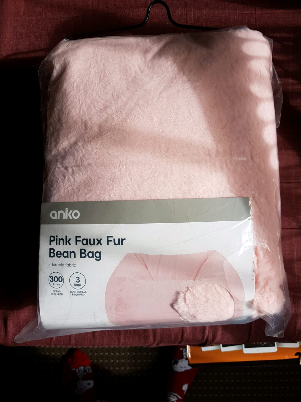 Faux fur discount bean bag kmart