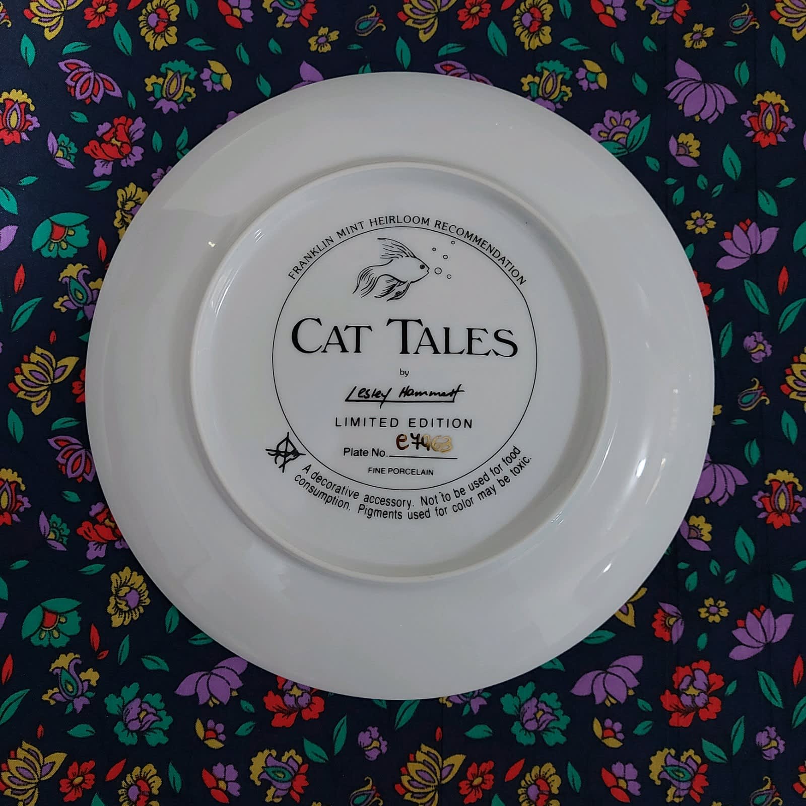 franklin mint cat plates, Collectables