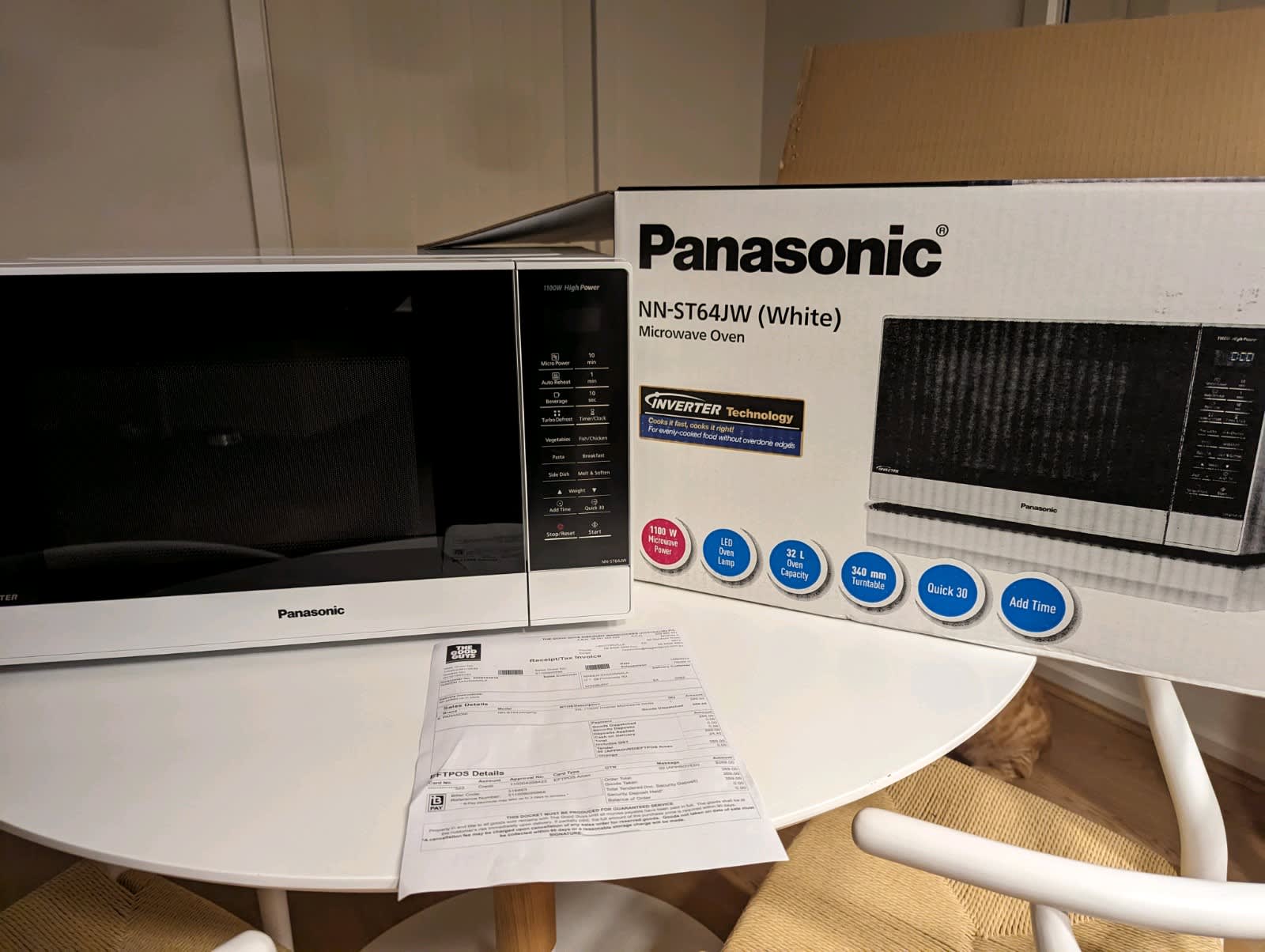 panasonic microwave nn st64jw