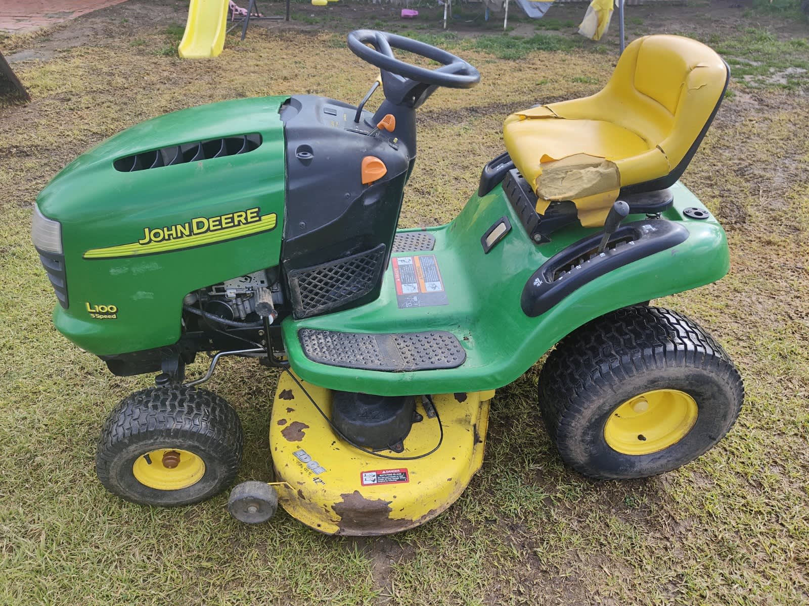 used john deere 110 riding mowers for sale