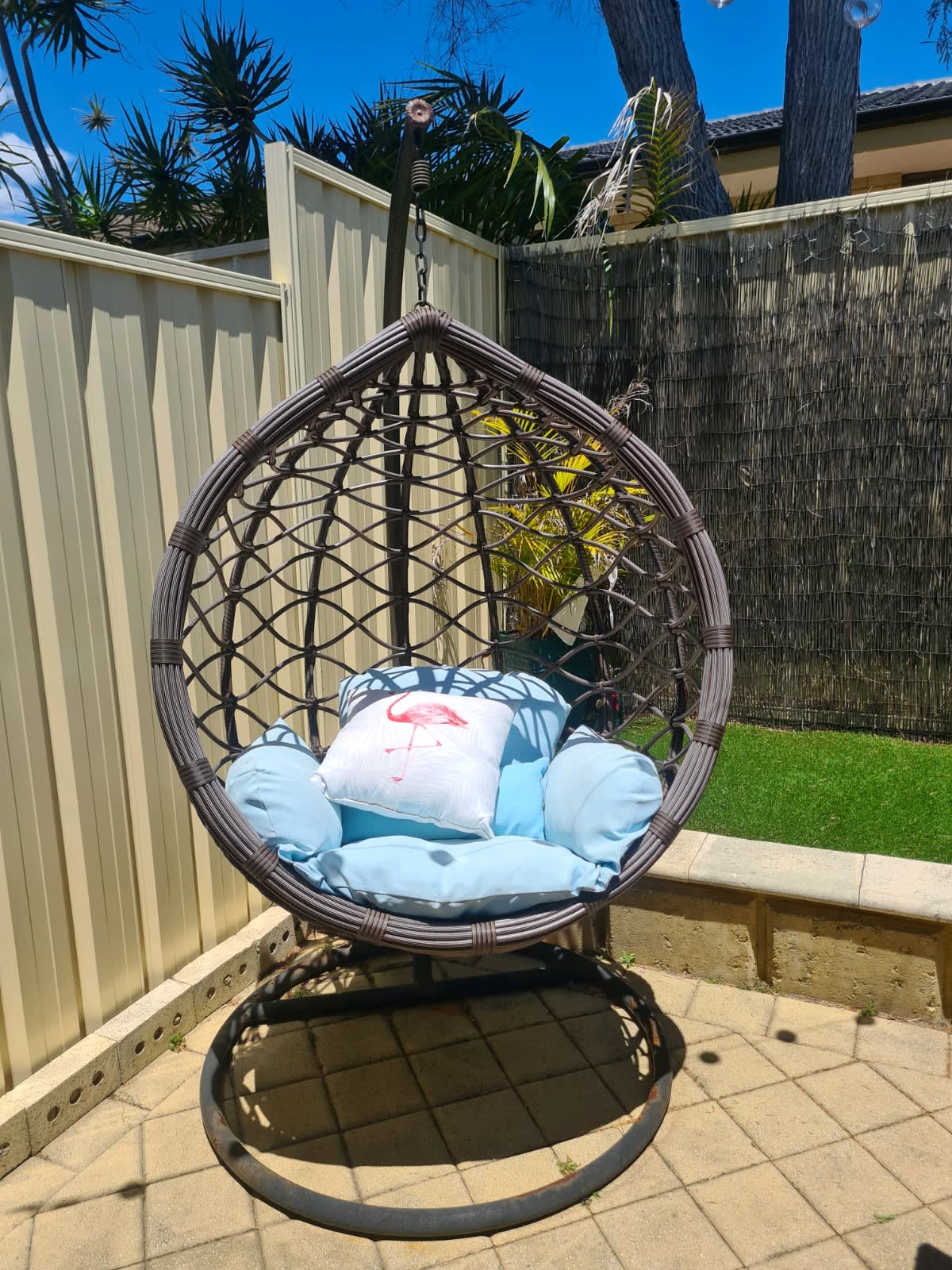 wire egg garden chairs