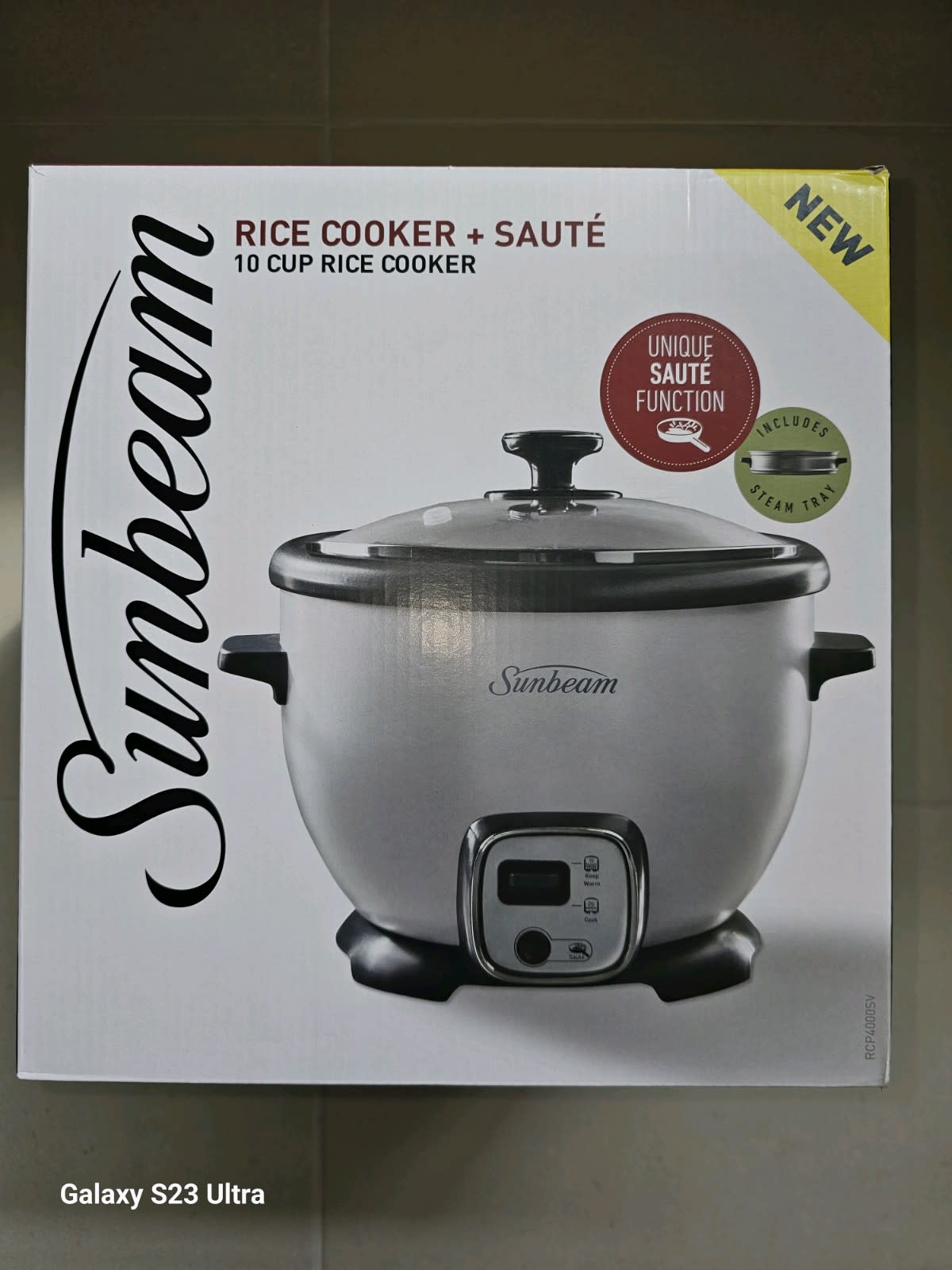 sunbeam rice cooker saute 10 cup rcp4000sv