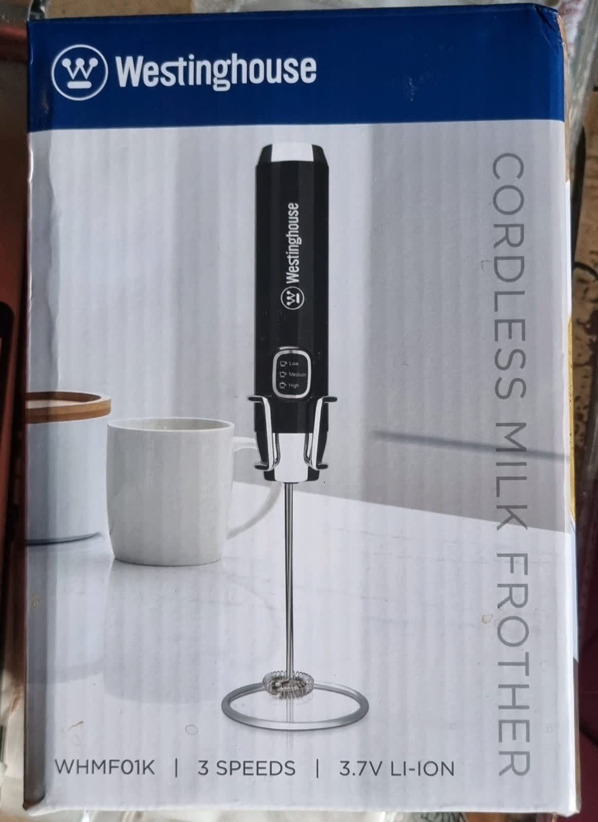 Westinghouse Cordless Milk Frother Black