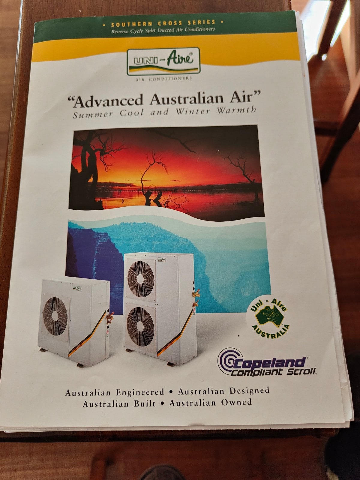 uni aire ducted air conditioning