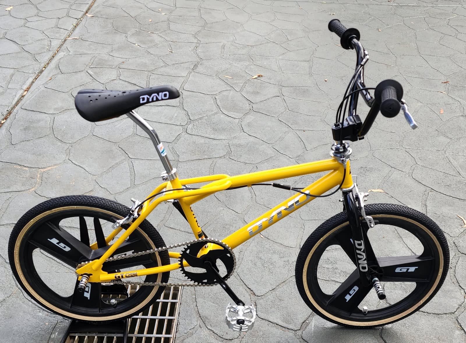 yellow bmx bike, Bicycles