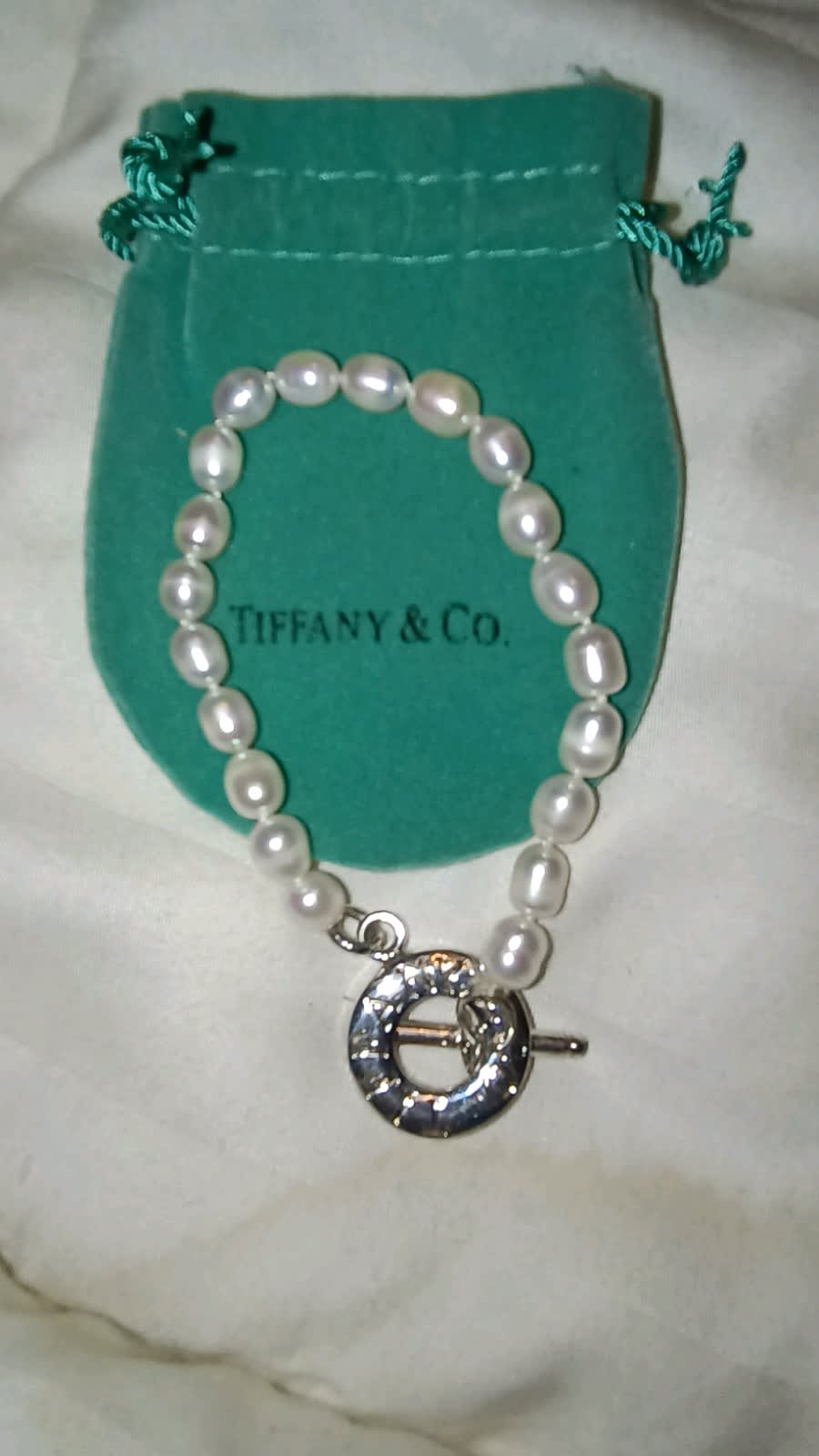 Authenticated Used Polished TIFFANY 1837 Rock Necklace Diamond 18K